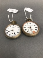 2 Vintage Swiss Pocket Watches - As Is