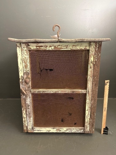 Antique Wooden Hanging Meat Safe