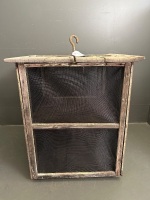 Antique Wooden Hanging Meat Safe - 5