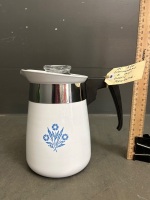 As New 4 Cup Corningware Coffee Perculator & Avanti Coffee Plunger - 3