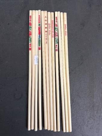 12 Assorted Chop Sticks from Hong Kong