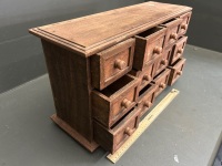 Wooden 12 Drawer Desktop Cabinet - 3