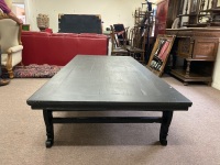 Large Low Set Wooden Table - 2