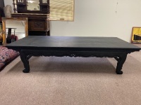 Large Low Set Wooden Table - 3