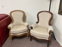 Pair Provincial Style Armchairs