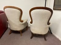 Pair Provincial Style Armchairs - 3