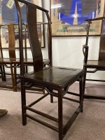 Set Wooden Ming Dynasty Chinese Style Scholar Chairs - 6