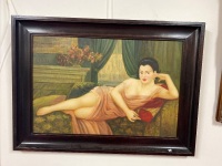 Lady Lounging Original Artwork on Board