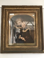 Hand Coloured Photo from approx. 1880 in Gilt Frame