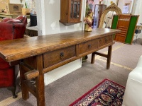 Asian Style Solid Wooden Console with 3 Drawers