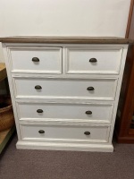 White Wooden Chest of Drawers - 2