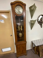 Antique Walnut Grandfather Clock