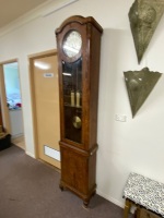 Antique Walnut Grandfather Clock - 5