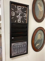 Metal Clock and Calendar - 2