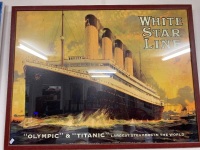 WITHDRAWN - Titanic White Star Line Advertising Print 1997 USA - 2