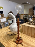 Taxidermy Life Size Goose with Light - 3