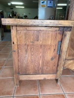 Large rustic farmhouse kitchen bench - 3