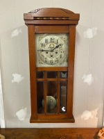 GM Teichert Wooden Wall Pendulum Clock with Key