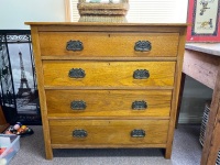 Four Drawer Oak Chest of Drawers