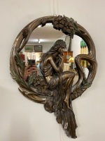 Art Nouveau Lady Wall Mirror - 2