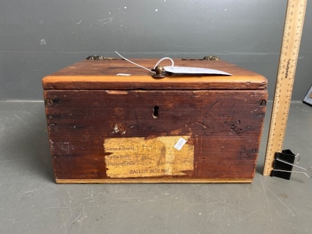 Vintage Election Ballot Box from Childers