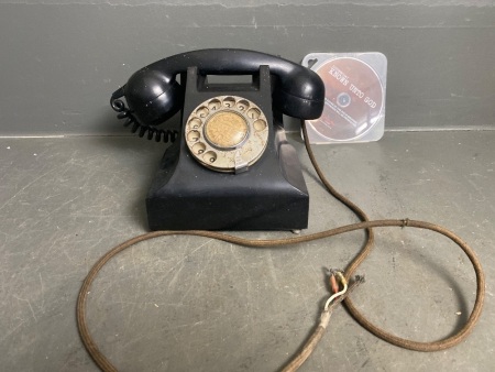 Original Bake Lite Black Telephone used in Documentary Known Unto God