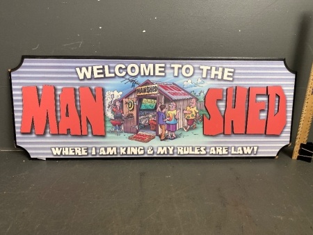 Man Shed Wooden Sign