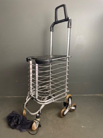 Retro Style Metal Shopping Cart