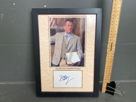 Signed Dustin Hoffman Photograph