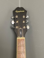 Black Epiphone Acoustic Guitar - 3