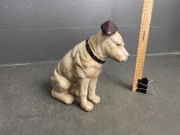 Cast Iron Puppy Dog Money Box / Door Stop