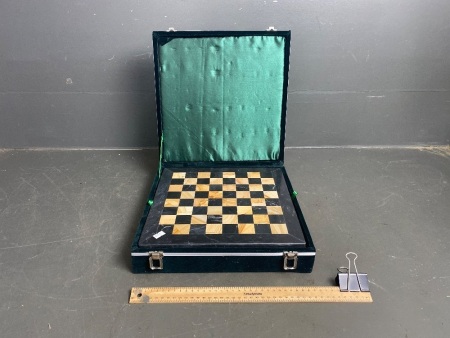 Boxed Marble and Stone Chess Set