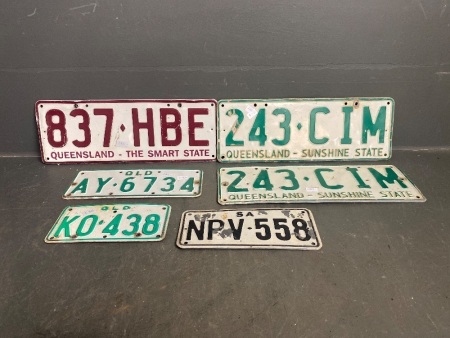 Assorted Lot of Number Plates