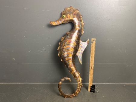 Seahorse Sculpure Marine Grade Stainless Steel Signed by Brendan Tracey