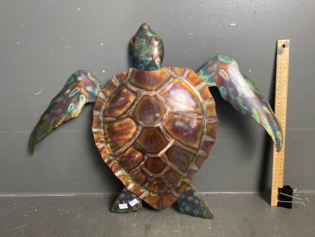 Turtle Sculpure Marine Grade Stainless Steel Signed by Brendan Tracey