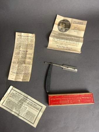 A Working Model of the $5 Durham Duplex Razor in Original Box with instructions