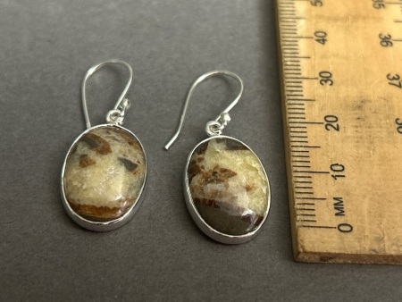 Pair of LARAMAR Gemstone and Sterling Silver Earrings 