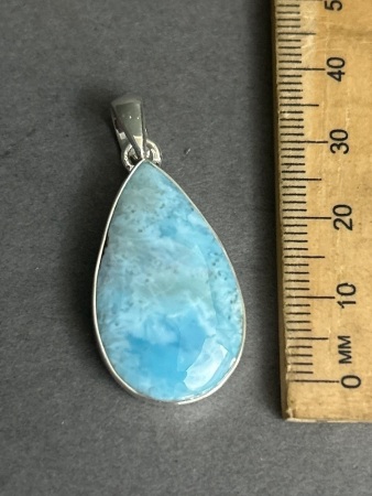 LARAMAR Gemstone and Sterling Silver Pendant 