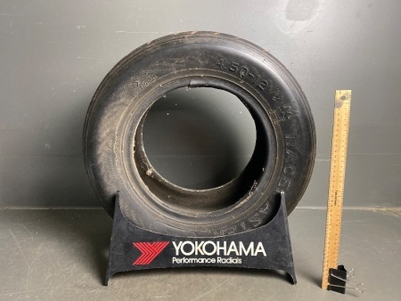 Racing Car Tyre in Stand