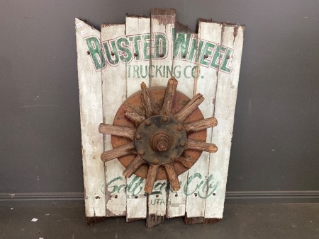 Busted Wheel Sign