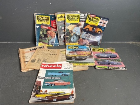 Selection of Vintage Practical Motorist & Motor Cyclist Magazines