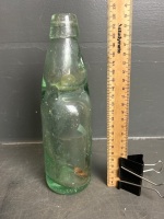 Cannington Shaw and Co. Glass Bottle with Glass Marble Stopper