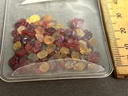 50 carats mixed colors SAPPHIRE uncut rough