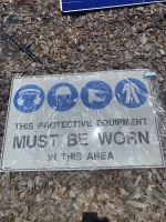 Protective Equipment Metal Sign