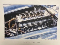 Christopher Murphy Lithiograph 1958 Ferrari 335S V12 - 2