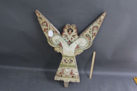 Vintage Goddess Totem for Mast of Native Proa from Madura Island c1950's