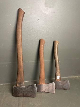 1 Small Axe and 2 Hatchets