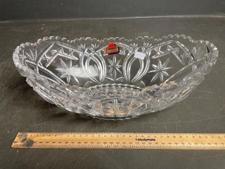 West German Lead Cyrstal Bowl - app 315 L