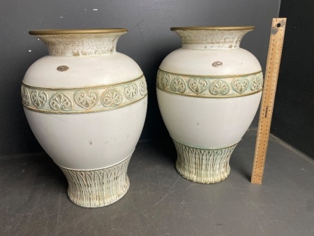 Pair of Ceramic Berger Vases