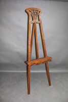 Contemporary Carved Mahogany Easel